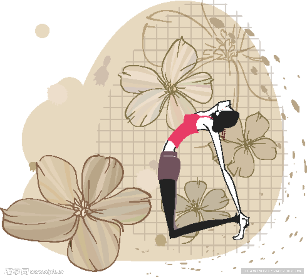 韩国失量美女35