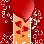 矢量水晶心+气泡