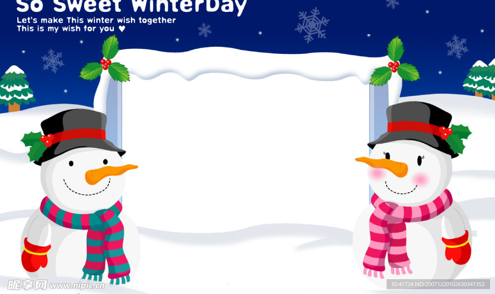 精美圣诞卡片PSD模版16