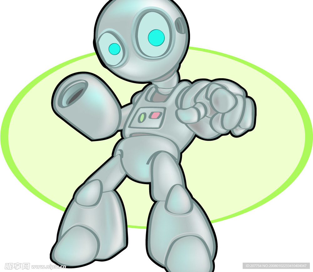 另类机器人矢量素材……