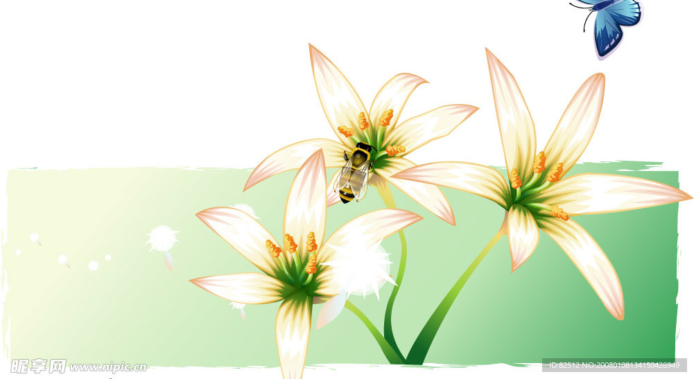 蝶恋花精品矢量