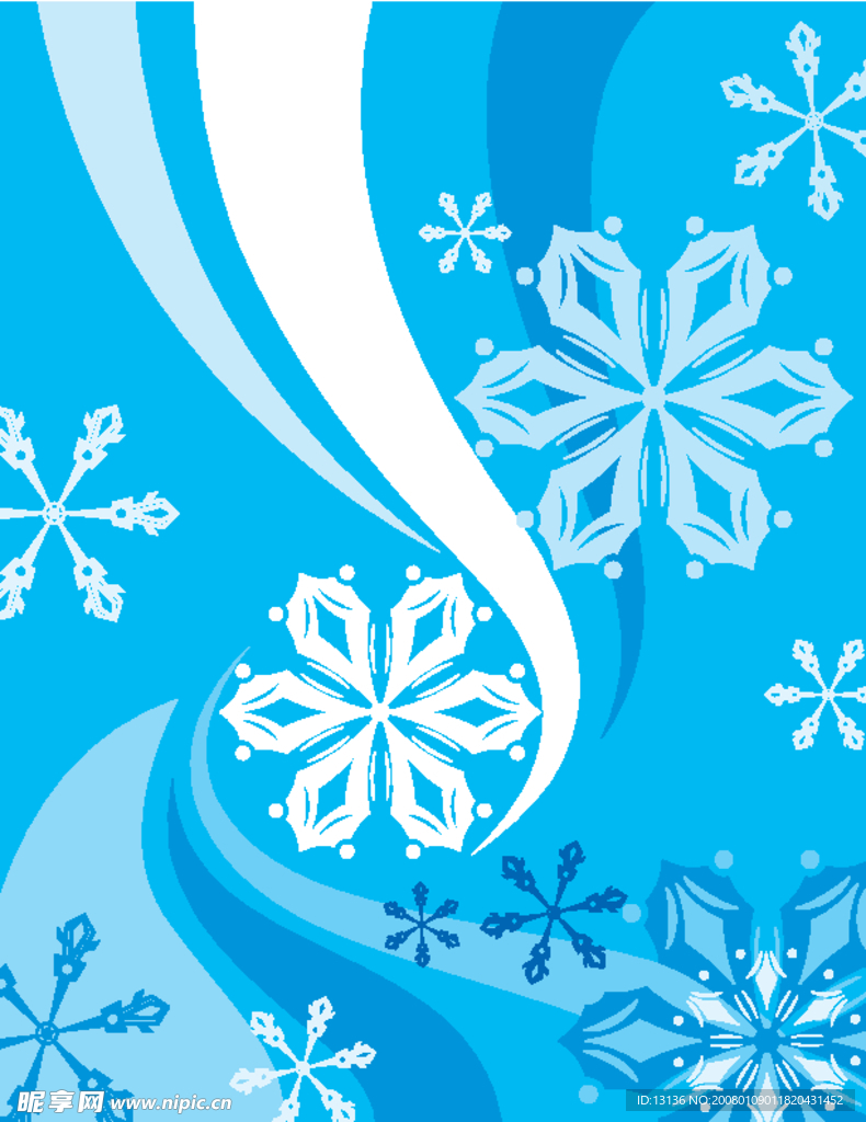 美丽的宝蓝色花纹