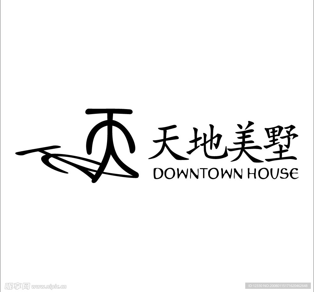 天地美墅房产标志