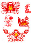 2008鼠年剪纸