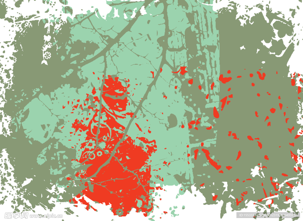 时尚残缺底纹034