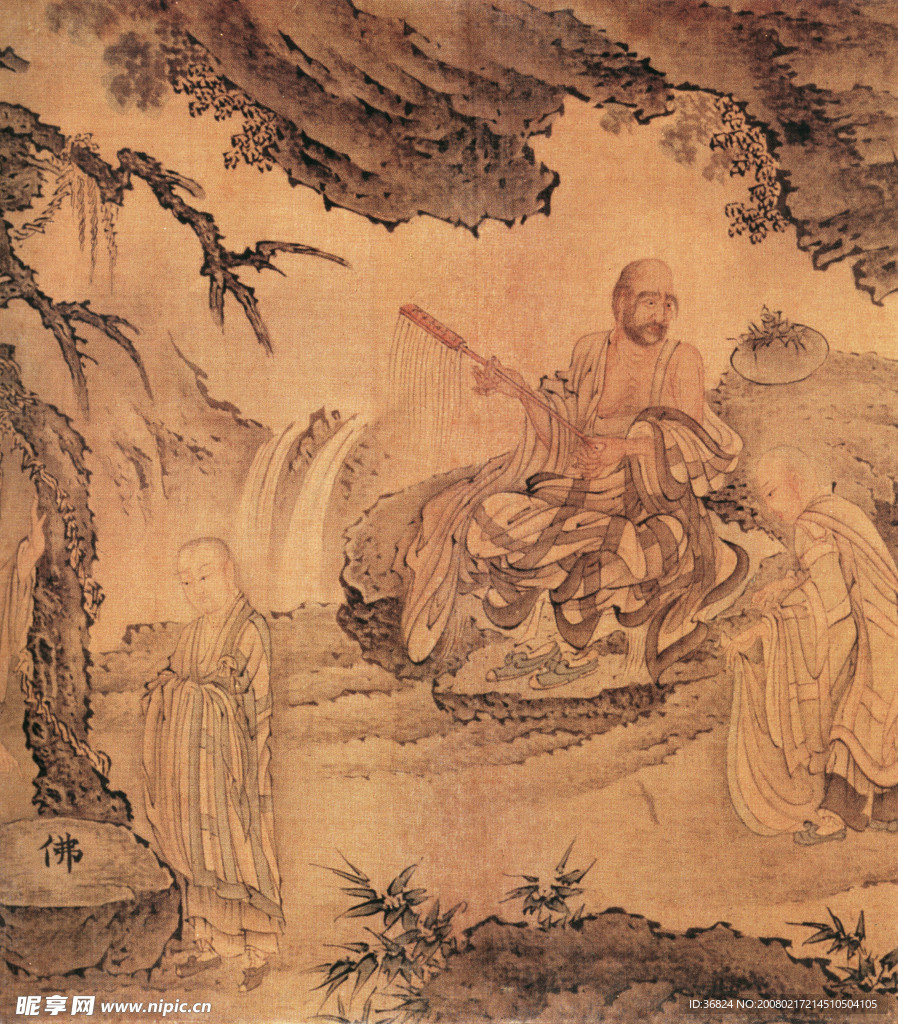 达摩六代祖师像