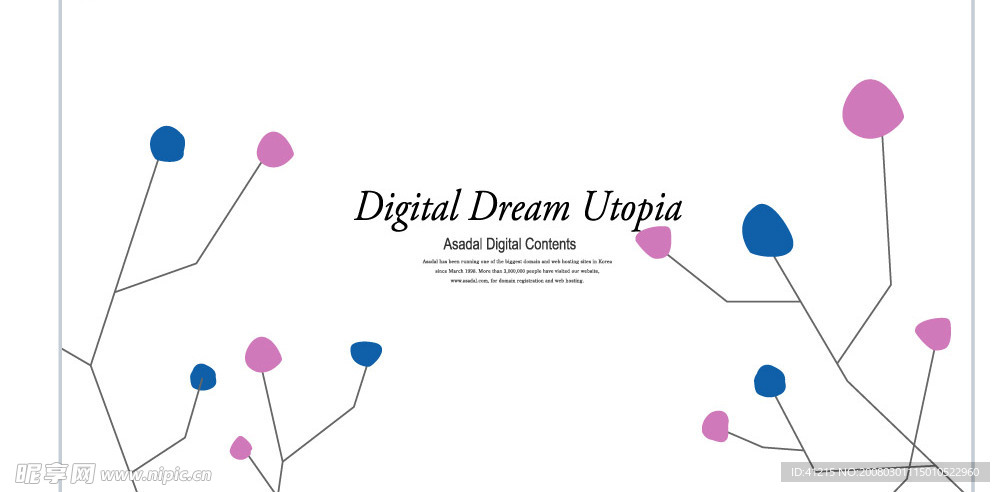 韩国时尚花纹背景034