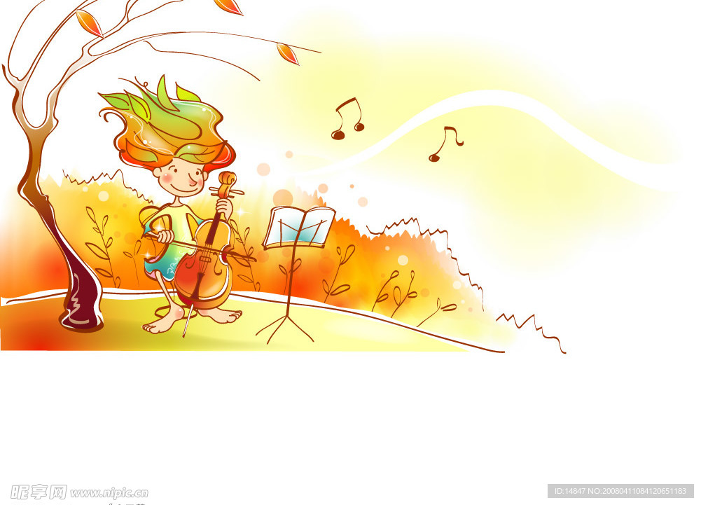 大提琴与孩子