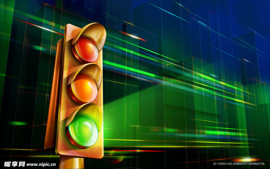 抽象华丽色彩视觉设计