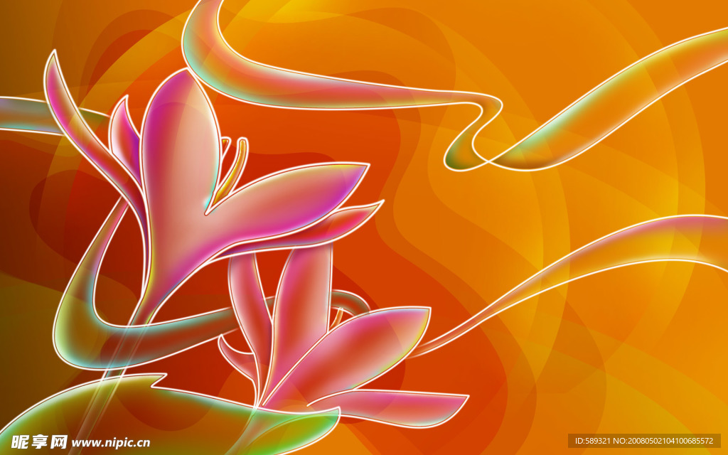 Ps花卉欣赏宽屏壁纸 6幅