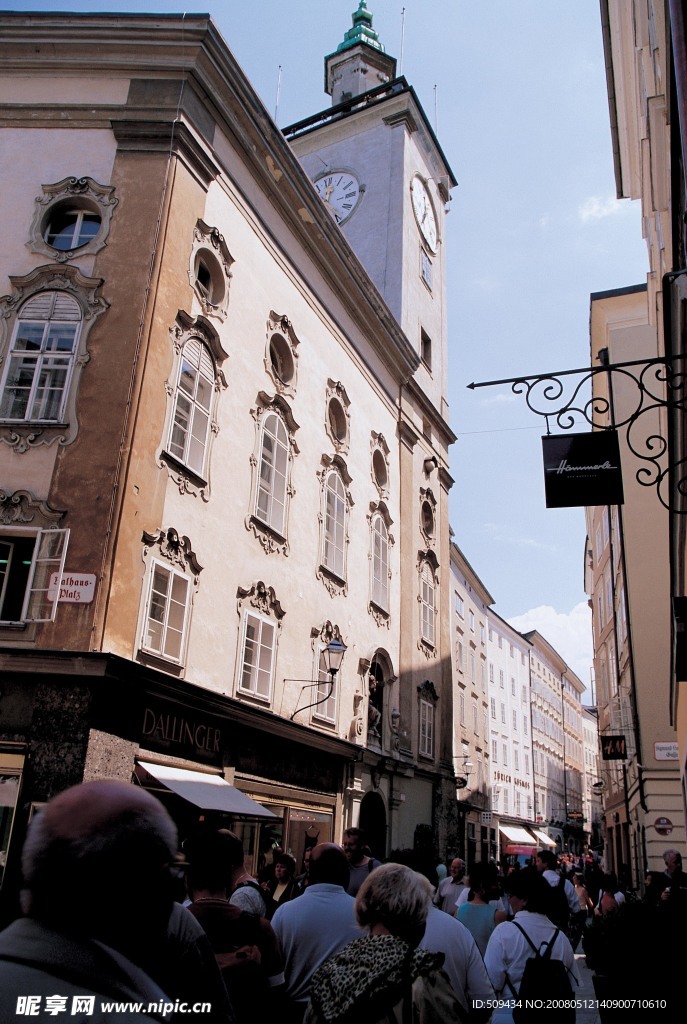 奥地利街边建筑物