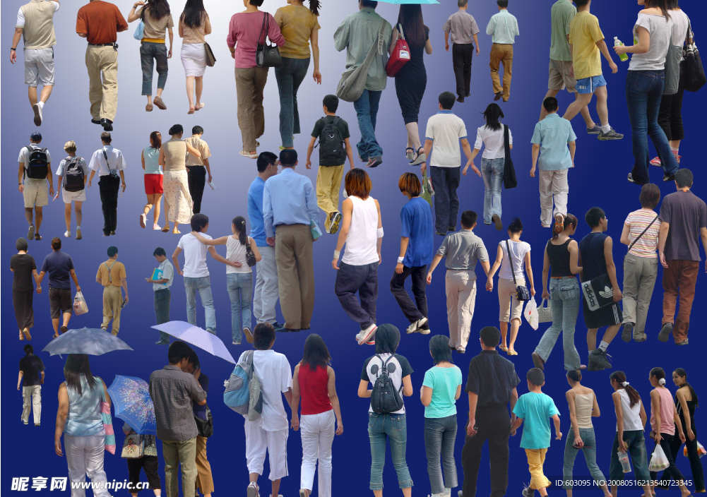 PS后期成组的人物背面分层(一)