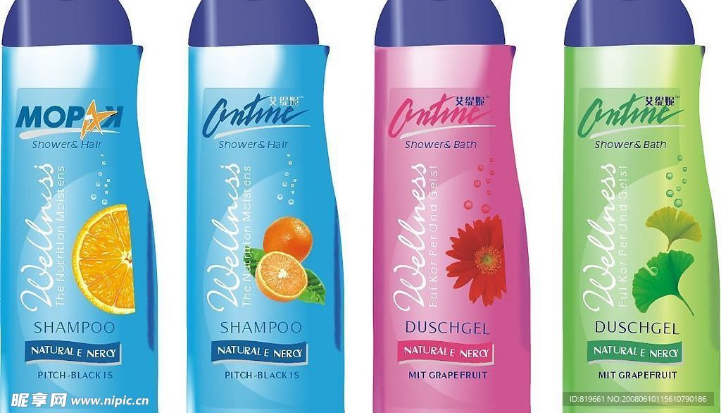 日化洗发水,水果型,植物型,