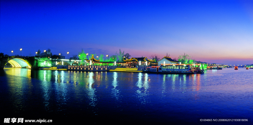 苏州觅渡桥 夜色