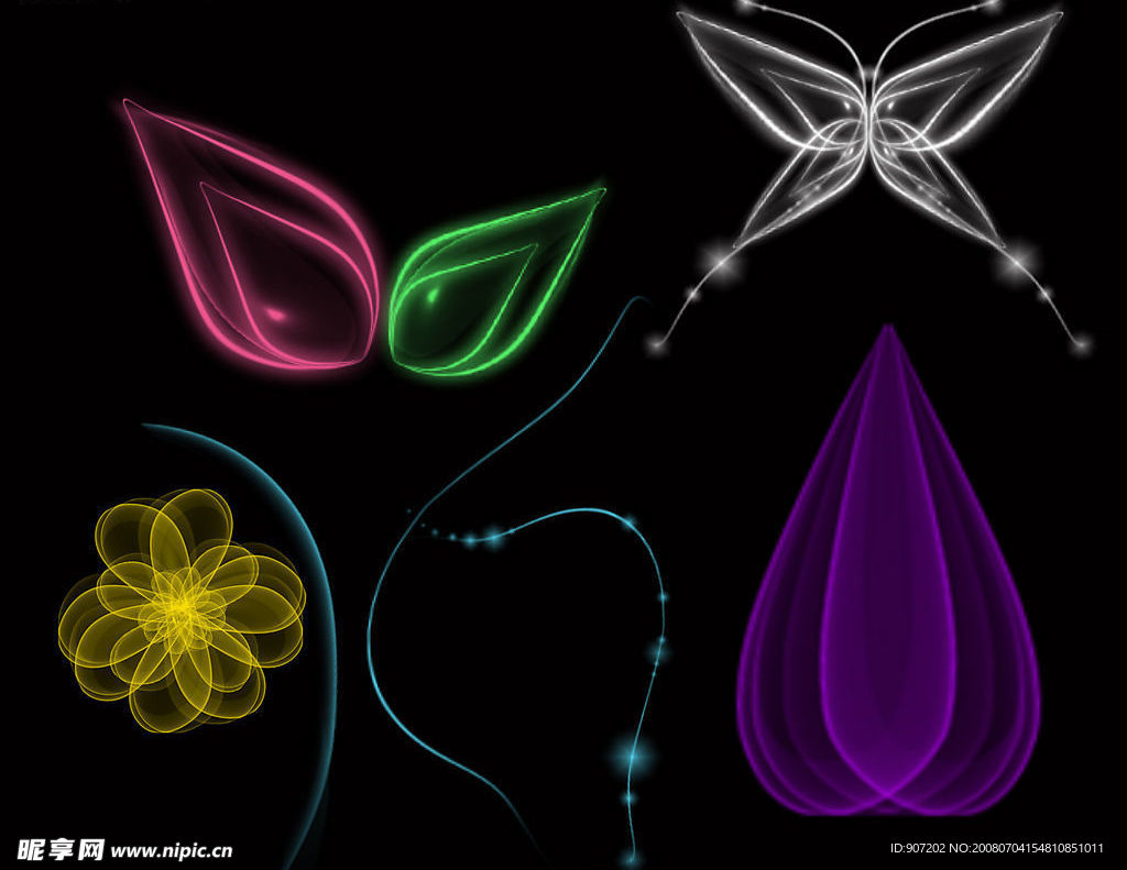 PS笔刷＜魔法花朵＞