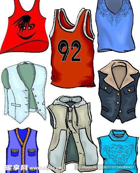 背心矢量图