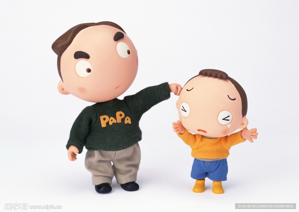 卡通父子俩