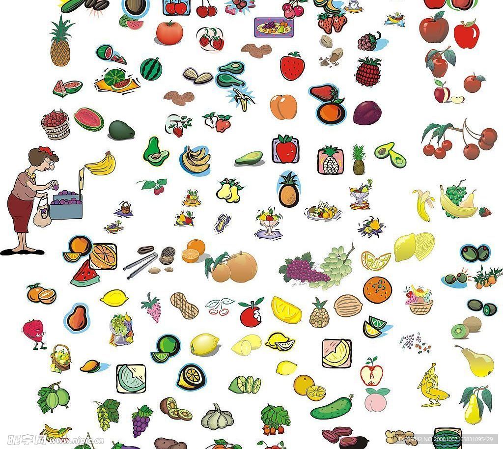 CDR水果大合集(共256个3mb)