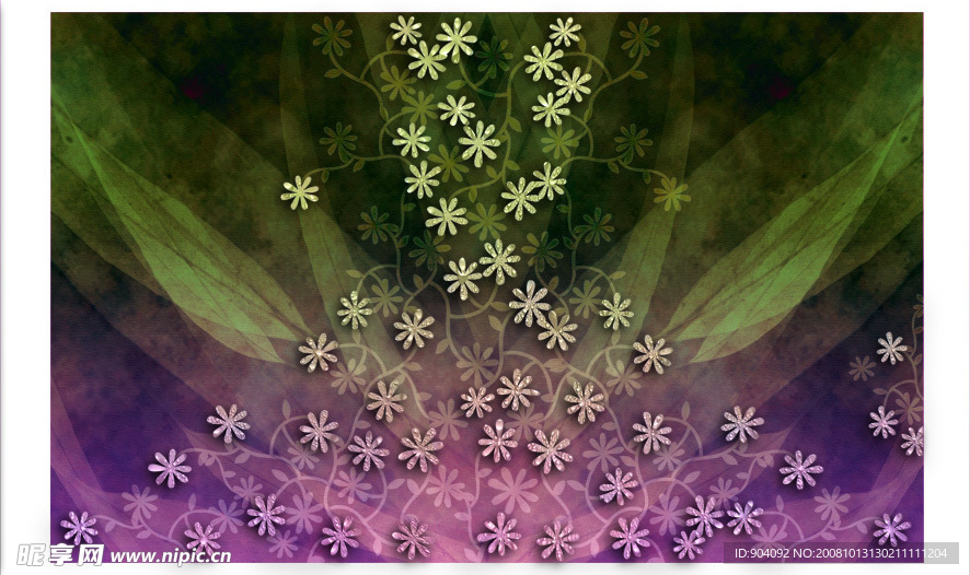 花叶时尚背静图片