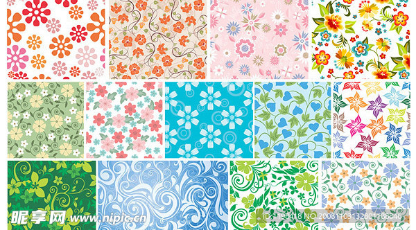 实用花纹背景矢量素材5