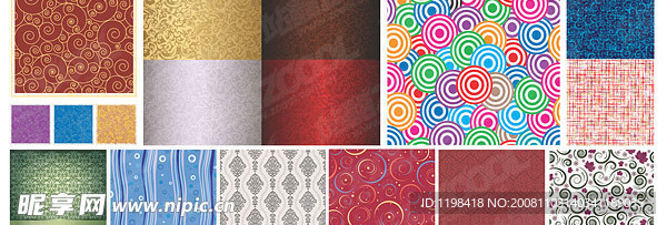 实用花纹背景矢量素材2