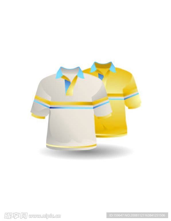 质感T恤矢量素材