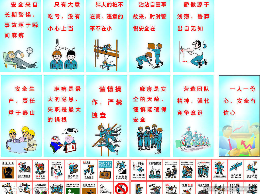 安全生产成套设计素材