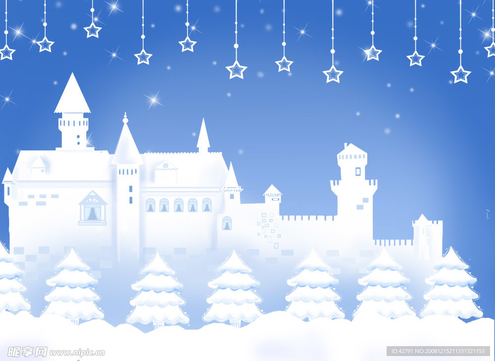 雪国故事儿童插画全