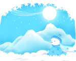 雪国风情系列模板