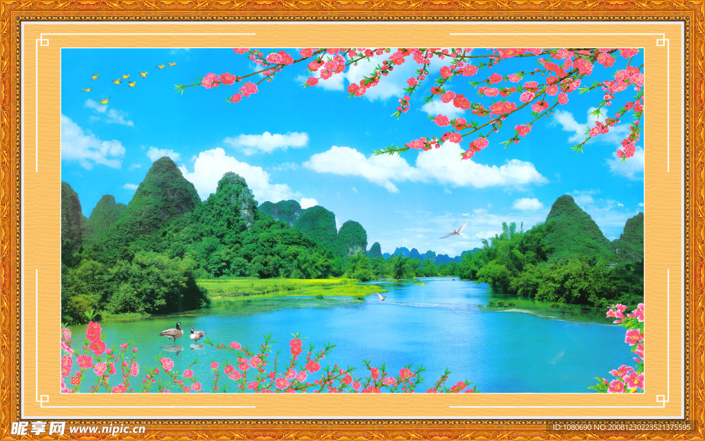 超高清风景壁画