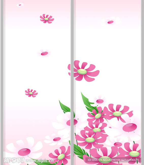 姹紫嫣红 移门图案