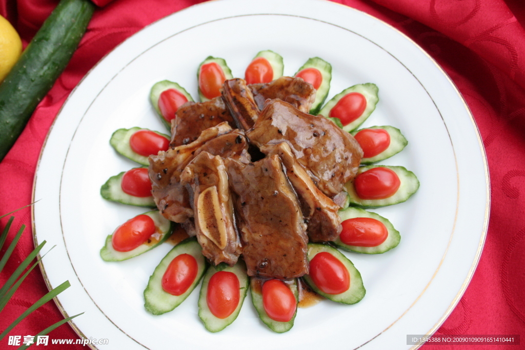 青瓜黑椒猪扒仔