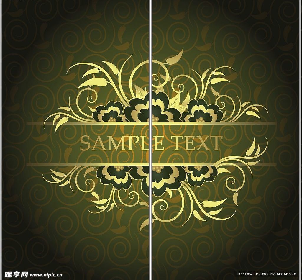 韩国矢量花纹移门门艺玻璃印花