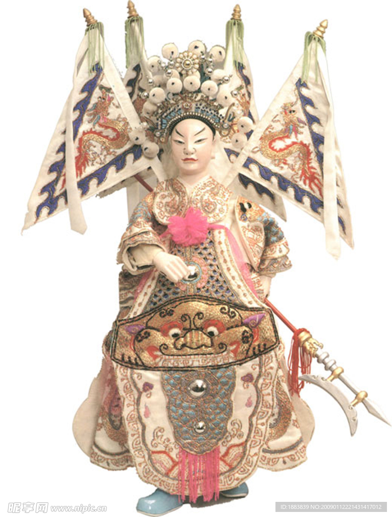 传统工艺木偶赵子龙