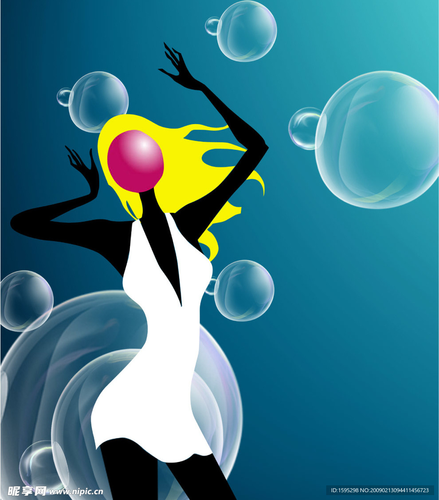 气泡人物
