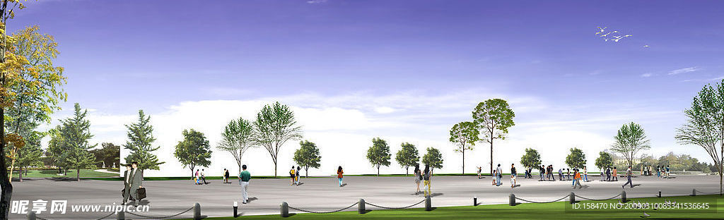 广场绿化环境设计027