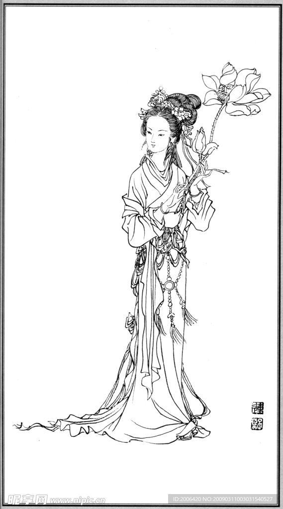 中国神话人物034玉女