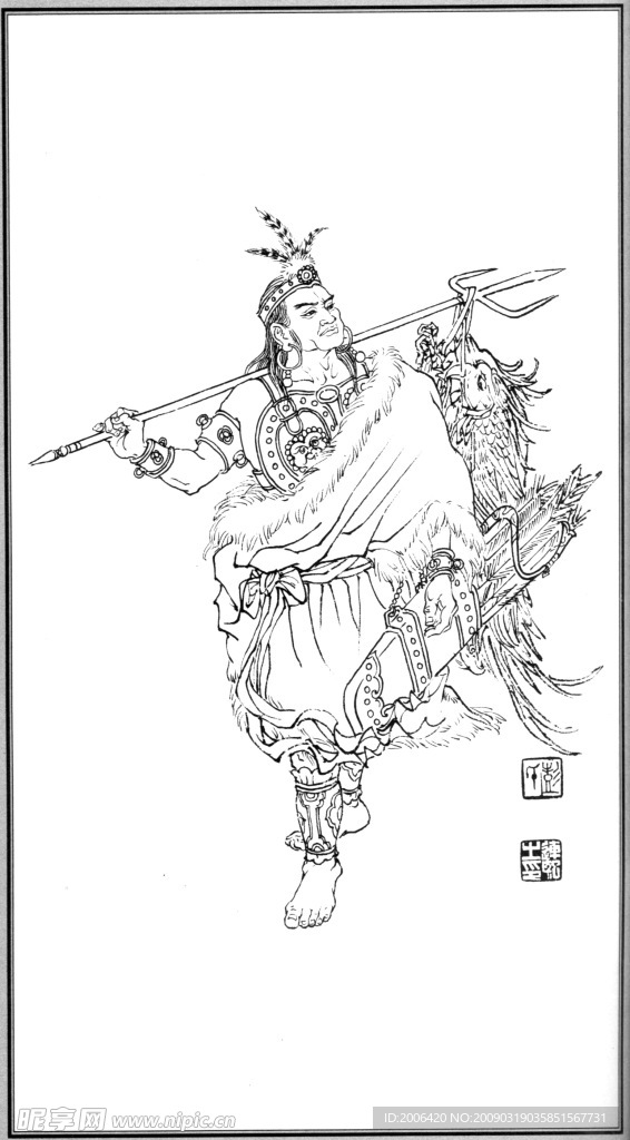 中国神话人物051后羿