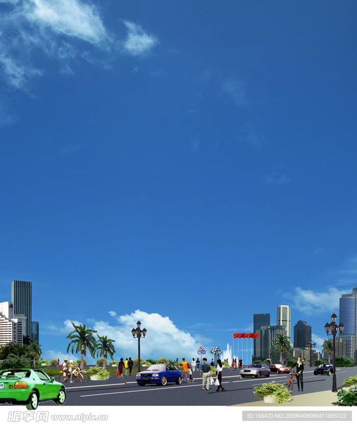 广场绿化环境设计046