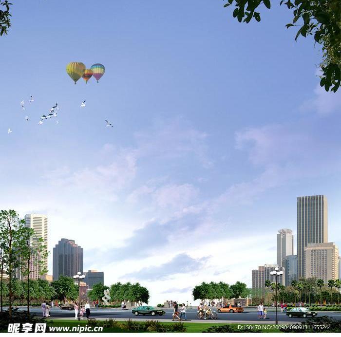 广场绿化环境设计050