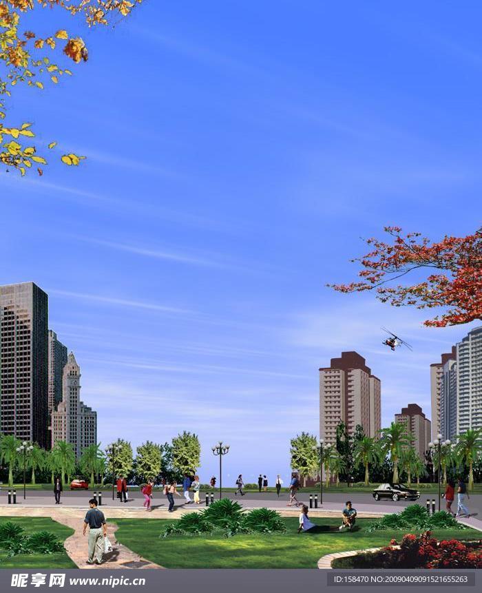 广场绿化环境设计051