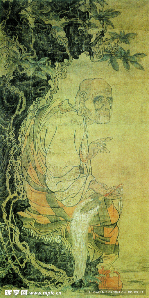 十六罗汉图迦诺迦伐蹉