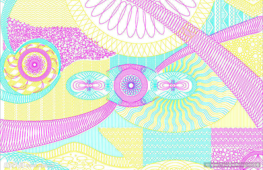 计划生育证底纹