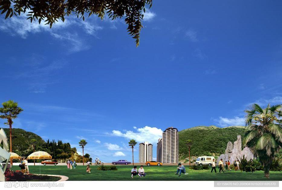 广场绿化环境设计061