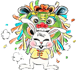 中国水墨画12生肖兔