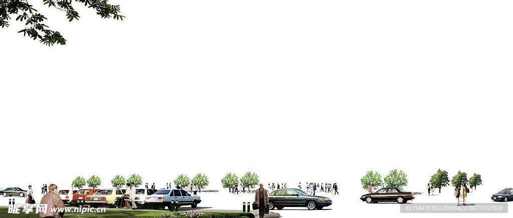 广场绿化环境设计097