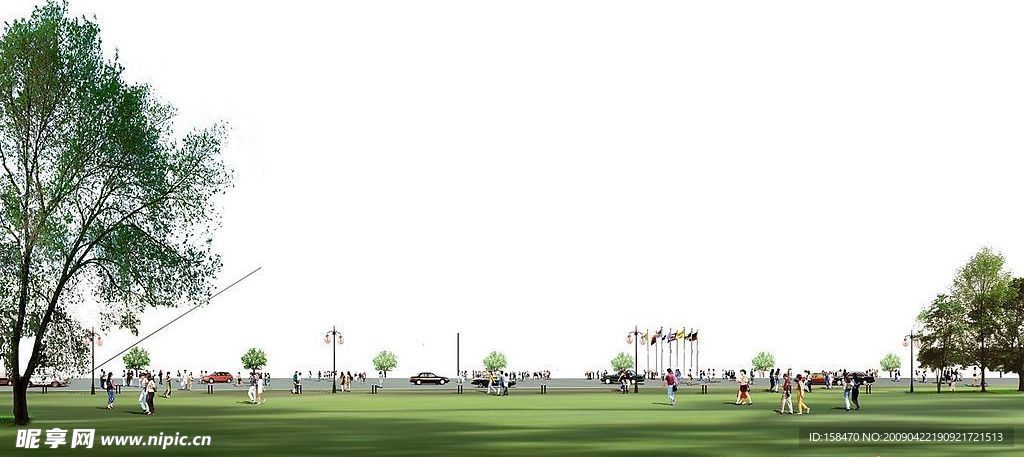 广场绿化环境设计098