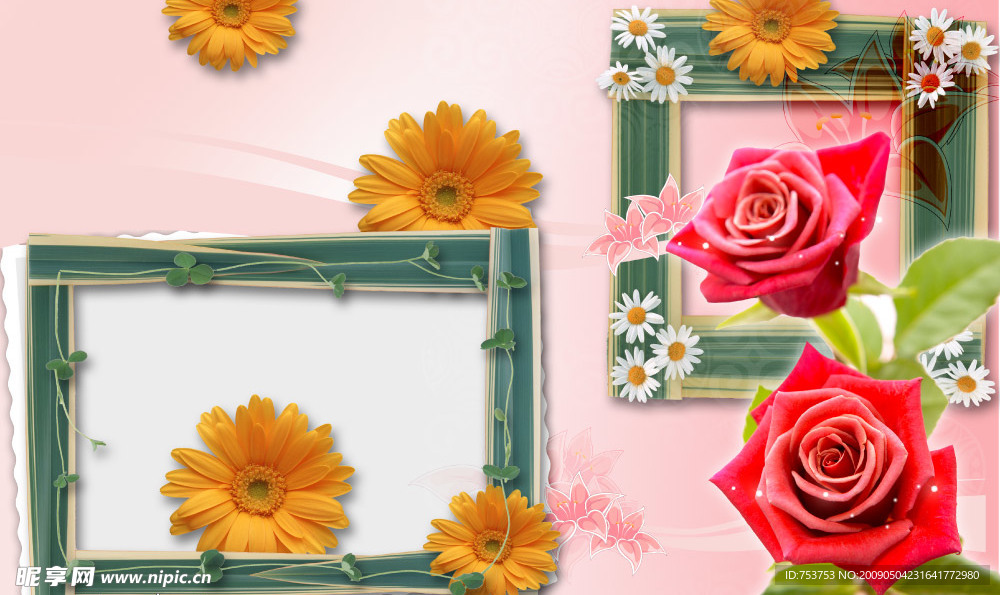 鲜花相框