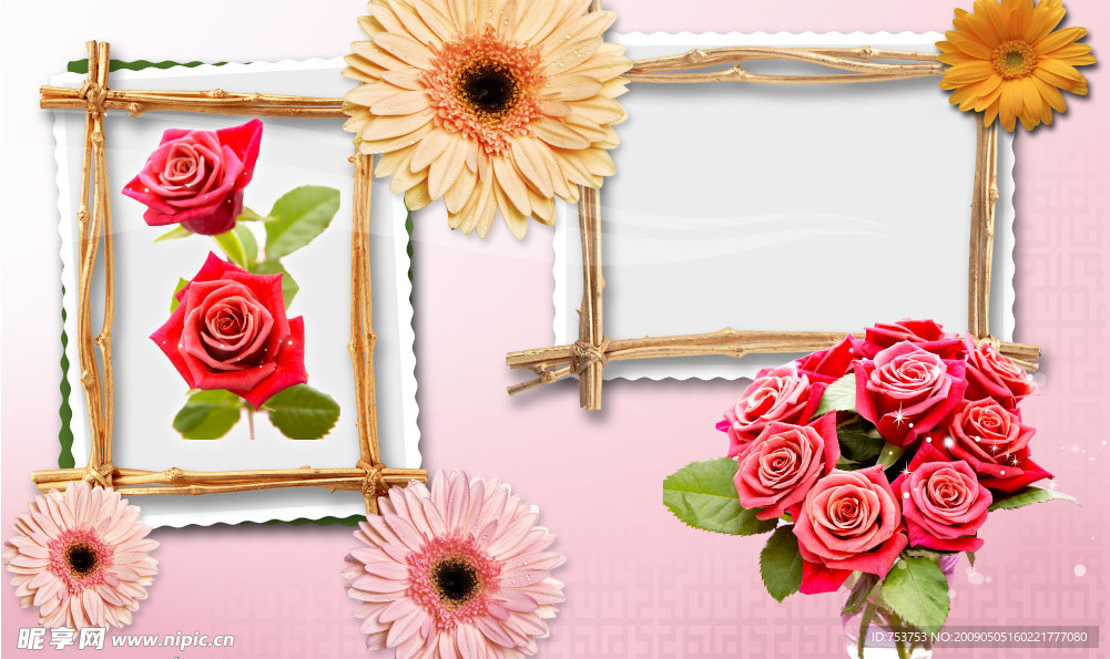 鲜花相框