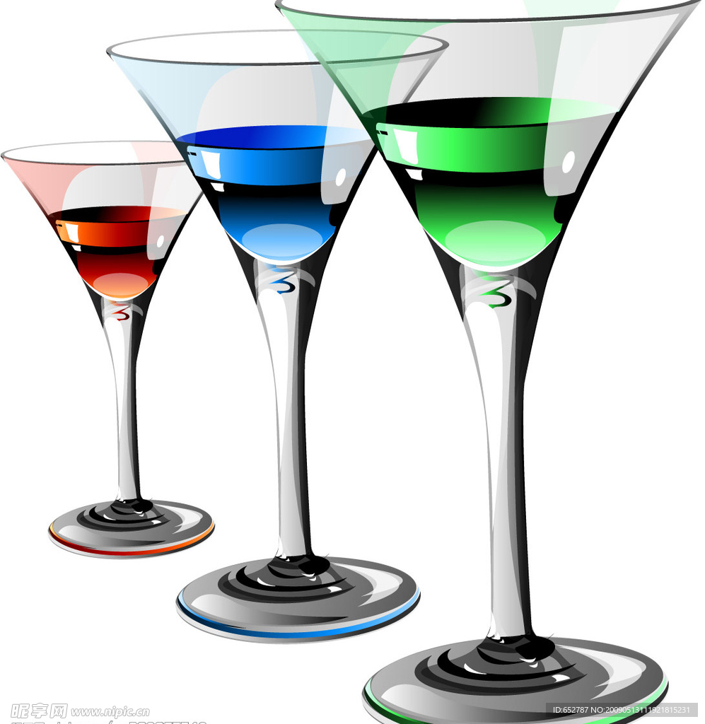 彩色酒杯
